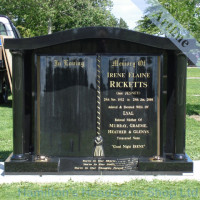 Large Temple Headstone