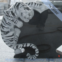 Tiger Headstone