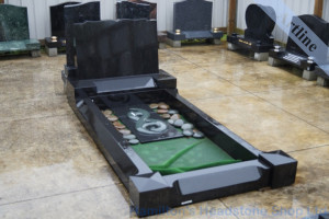 Full Granite Grave Cover Kerb Set