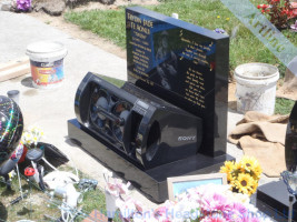 Sony Stereo Headstone