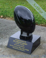 Rugby Ball Headstone